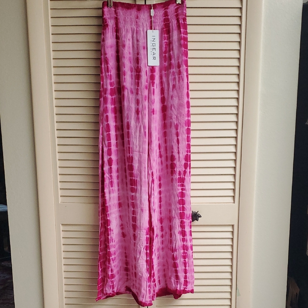 Ingear Hot Pink Tie-Dye Maxi Pants